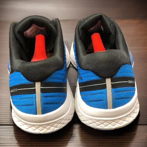 Saucony Guide ISO 2 Running Gym Shoes Sneakers Blue Silver Mens 8 Fast Ship - Picture 4 of 11